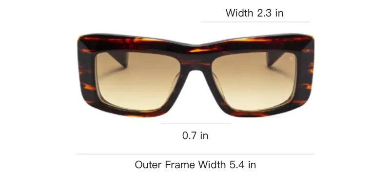 BALMAIN Envie Rectangle frame Sunglasses-2