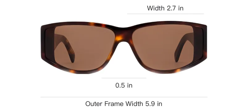 CELINE Sunglasses Unisex Brown-2