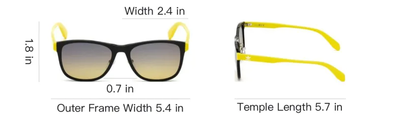 Adidas Originals Acetate Irregular Shape Sunglasses Men's Black-3