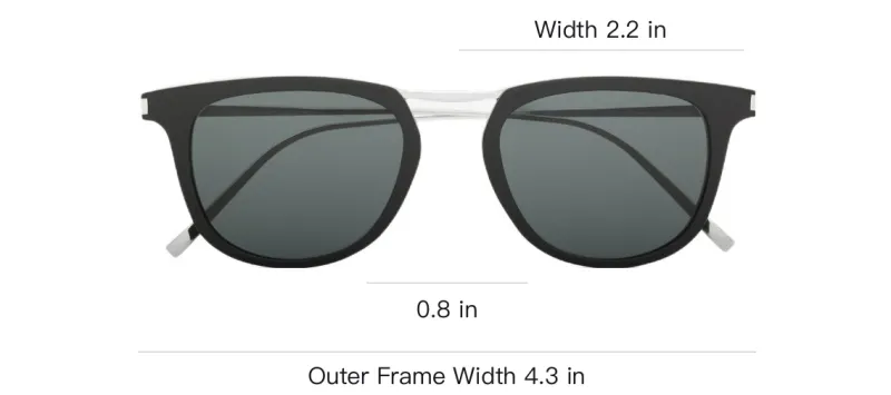 SAINT LAURENT Square Frame Sunglasses-3