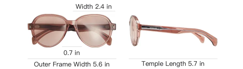 Moncler Acetate Irregular Shape Sunglasses Unisex Pink-3