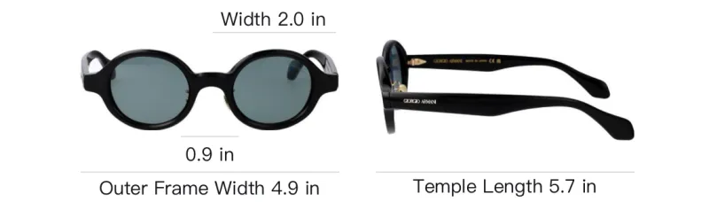 GIORGIO ARMANI Round frame Sunglasses-4