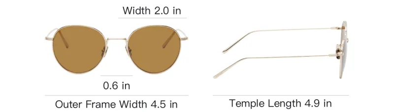 TOTEME Logo engraved Round frame Sunglasses-3