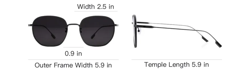 LAPIZ SENSIBLE. Β Titanium Square Sunglasses Unisex Black-3