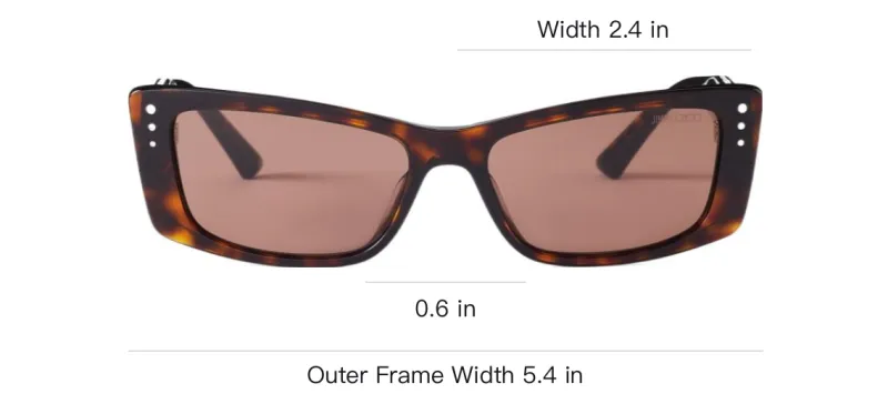 Jimmy Choo Lexy Rectangle frame Sunglasses-3