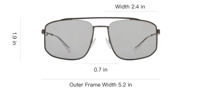 EMPORIO ARMANI Metal Aviator Sunglasses Men's Gray-3