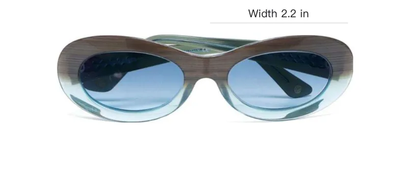 CHANEL 2000s Cc Oval-frame Sunglasses-3