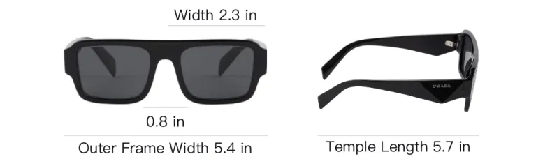 PRADA Symbole Rectangle frame Sunglasses-3