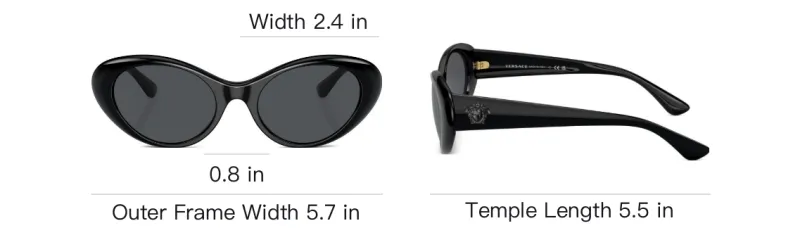 VERSACE Cat Eye Frame Sunglasses-3