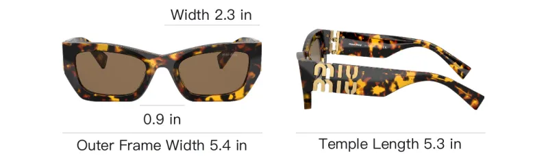 MIU MIU Tortoiseshell Rectangle frame Sunglasses-3