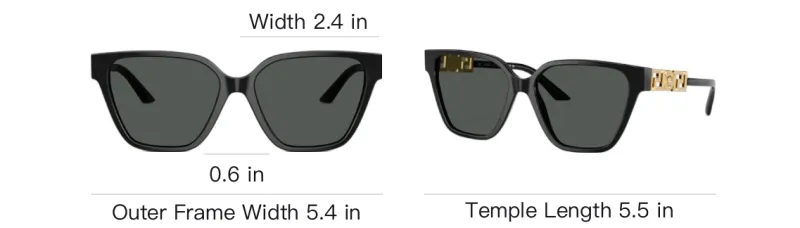 VERSACE Eyewear Greca Strass Butterfly frame Sunglasses-4