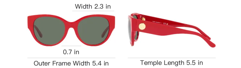 TORY BURCH Plastic Cat Eye Sunglasses Women's Red-5