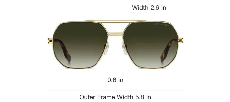 MARC JACOBS 784S Pilot frame Sunglasses-4