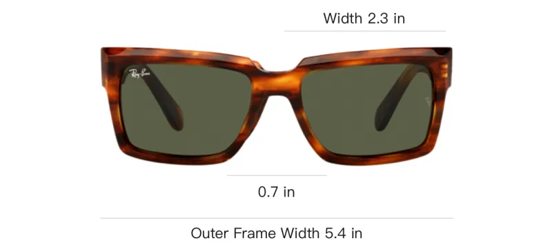 RayBan Plastic Rectangular Sunglasses Unisex Brown-3