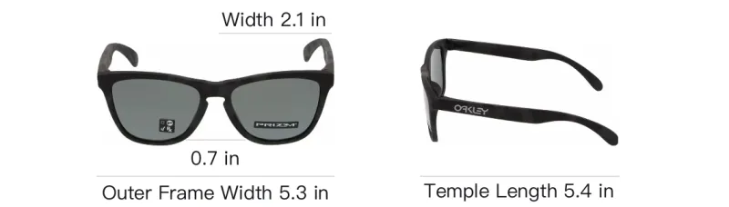 Oakley Plate Frame Irregular Shape Sunglasses Unisex Black-3