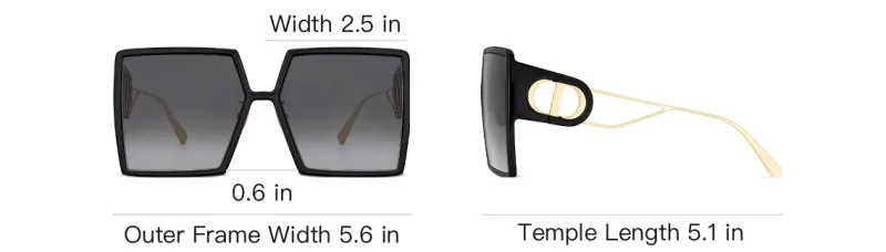 DIOR Eyewear 30Montaigne Su Square Frame Sunglasses-3