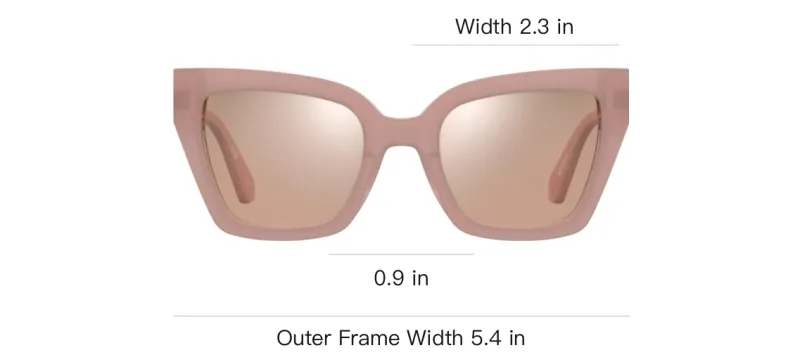 MOSCHINO Acetate Irregular Shape Sunglasses Women's Pink-4
