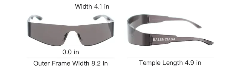 Balenciaga Eyewear Shield Frame Sunglasses-5