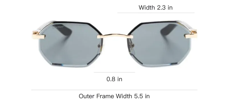 Cartier Geometric Rimless Sunglasses-2