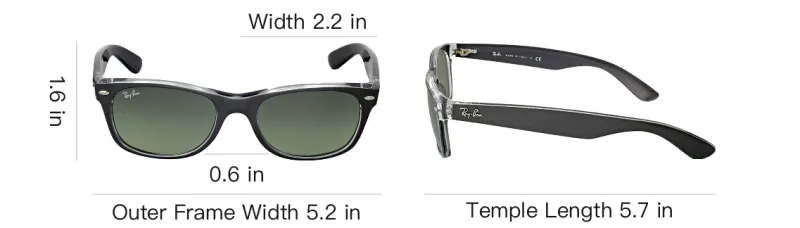 RayBan New Wayfarer Square Frame Sunglasses-3