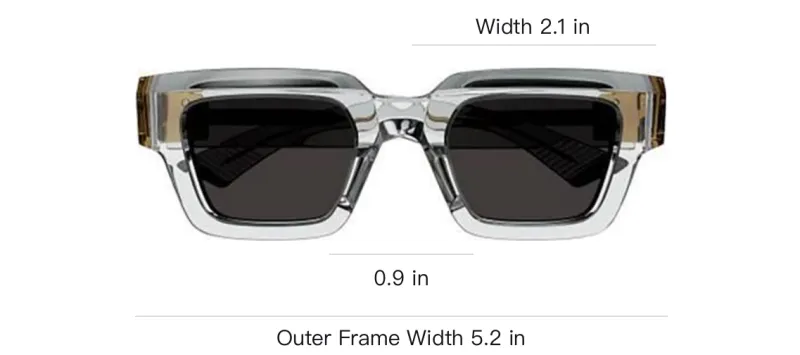 Bottega Veneta Square Frame Sunglasses-3