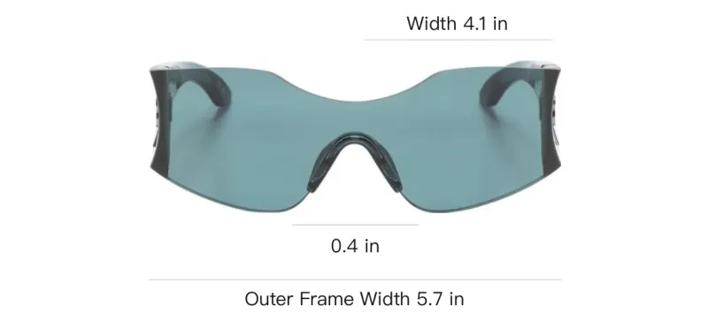 Balenciaga Hourglass Shield frame Sunglasses-3