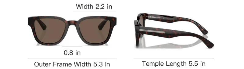 PRADA Tortoiseshell effect D frame Sunglasses-4