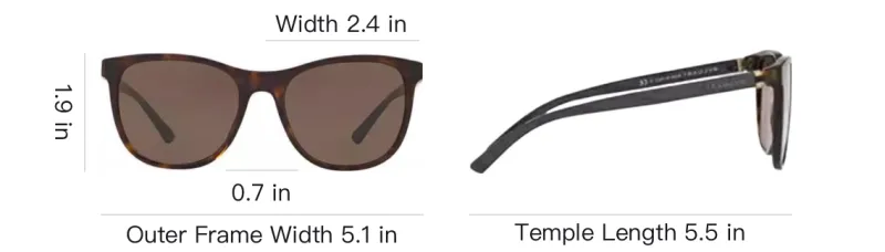 BVLGARI Plate Frame Square Sunglasses Unisex Brown-3
