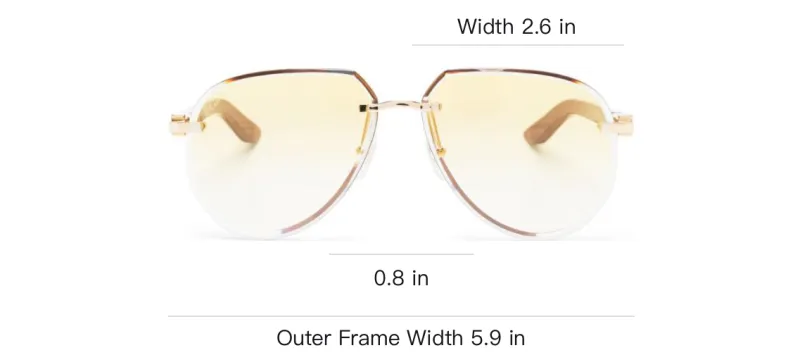 Cartier C Decor Pilot frame Sunglasses-2