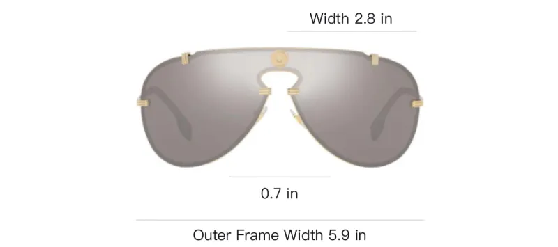 VERSACE Aviator Sunglasses-2