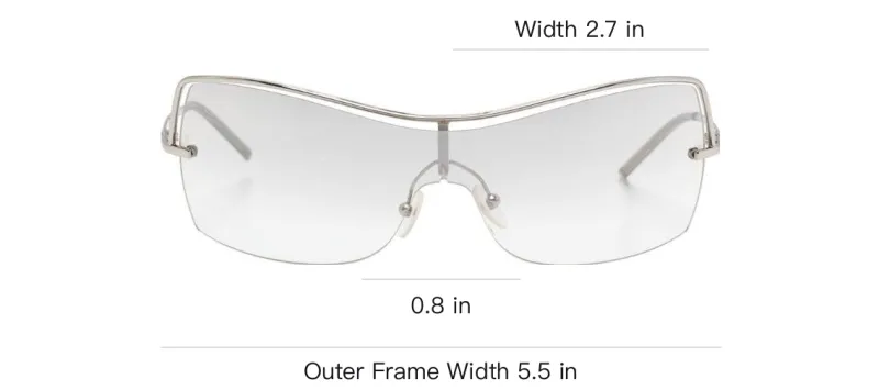 GUCCI 2000s Rectangle-frame Sunglasses-3