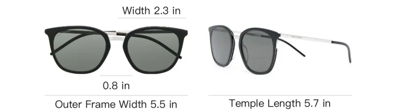 SAINT LAURENT Eyewear SL375 Slim Sunglasses-3