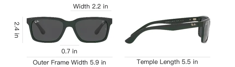 RayBan Sunglasses Unisex Black-3