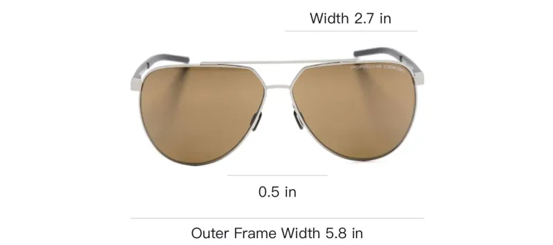 PORSCHE DESIGN P8968 Pilot-frame Sunglasses-3