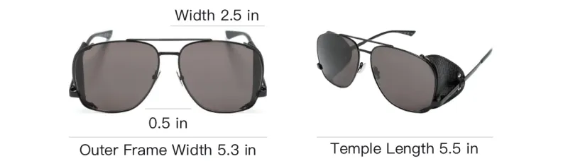 SAINT LAURENT Leon Pilot frame Sunglasses-3