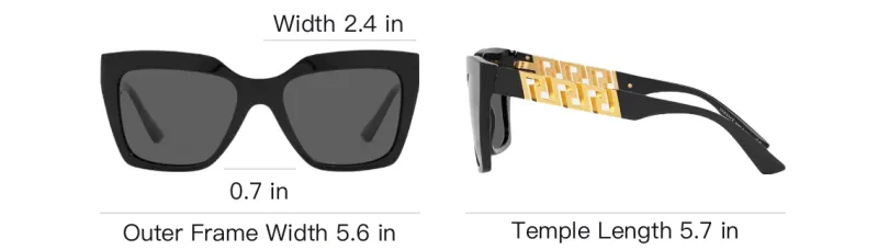 VERSACE Greca-panel Sunglasses-3