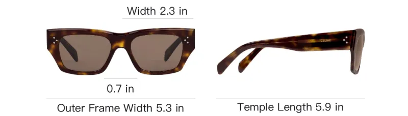CELINE Black Frame 55 Sunglasses In Acetate-3