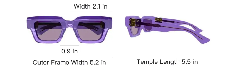 Bottega Veneta Square Frame Sunglasses-4
