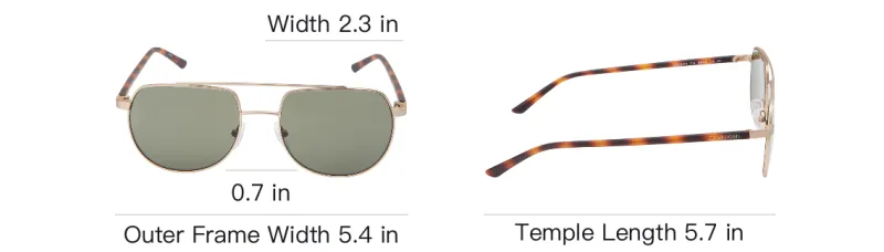 CK/Calvin Klein Metal Aviator Sunglasses Men's Tortoiseshell-4