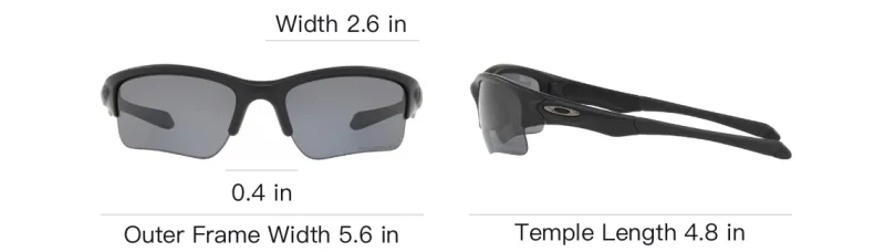 Oakley Plastic Rectangular Sunglasses Men's Matte Black-3