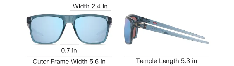 Oakley Plastic Square Sunglasses Unisex Black-3
