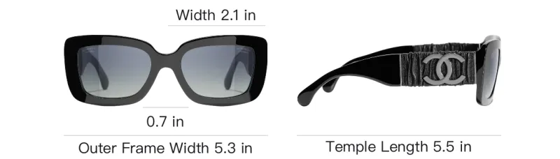 CHANEL Sunglasses Women's Black-5