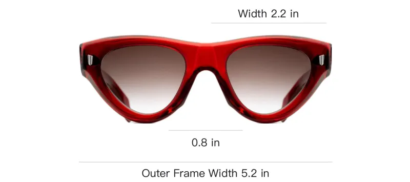 Cutler And Gross Subject To Official Website Cat Eye Sunglasses Unisex Red-2