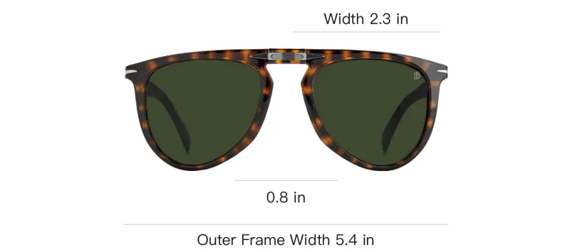 David Beckham Tortoiseshell Pilot frame Sunglasses-3
