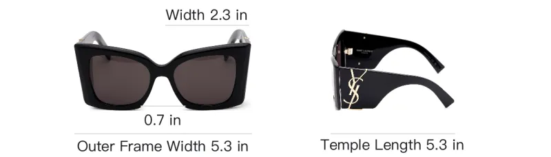 SAINT LAURENT Blaze Oversize frame Sunglasses-5