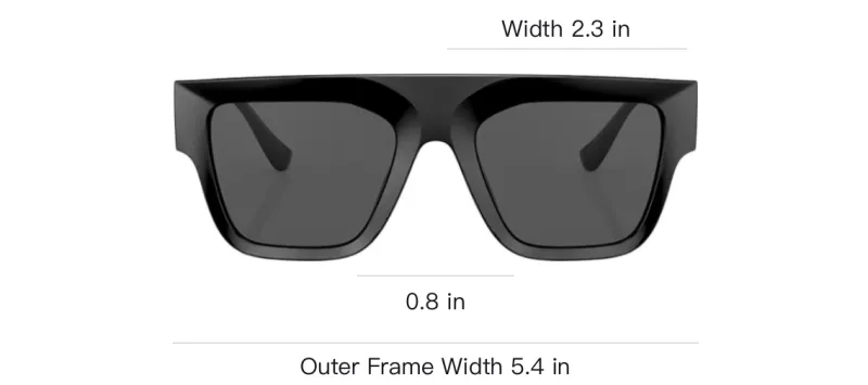 VERSACE Logo embossed Square frame Sunglasses-4