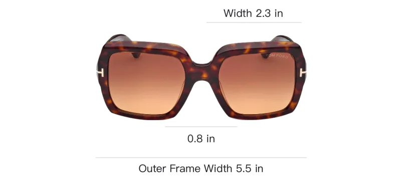 TOM FORD Eyewear Square Frame Sunglasses-2