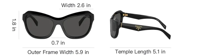 PRADA Butterfly Frame Sunglasses-3