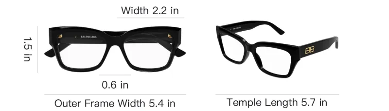 Balenciaga Square Frame Glasses-2