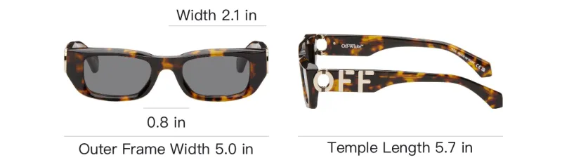 OFF WHITE Fillmore Rectangle frame Sunglasses-3